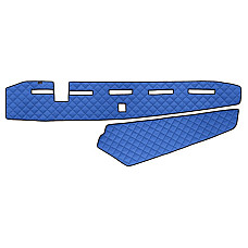 Material pentru plansa de bord Covoras de bord gaura senzorului de proximitate albastru Piele matlasata EKO ECO-LEATHER Q VOLVO FH II FH16 II 03.14- F-CORE F-CORE FD09 BLUE