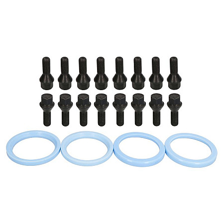 Trusa de montare a jantei de aliaj Fitting kit F 72x566 BLACK B M12x15x27 K17 1 kit / 4 wheels - B/N qty 16 MAK MAK 8000000229