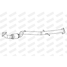 Racord evacuare Teava de esapament Fata x1300mm OPEL ASTRA J ASTRA J GTC CASCADA ZAFIRA C 1.4 12.09- WALKER WALK10911