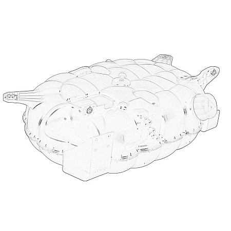 Vas de expansiune, racire Expansion tank MERCEDES OE DB TRUCK 960 501 79 03 64