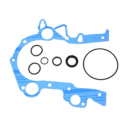 Garnit.etansare, capac tija culbutor Timing gear cover gasket set with seals CHRYSLER CONCORDE VOYAGER II VOYAGER III DODGE CARAVAN INTREPID PLYMOUTH VOYAGER 3.3/3.8 08.90-03.01 FEL-PRO TCS458931