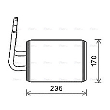 Radiator calorifer caldura MAZDA 6 CX-7 2.0D/2.3 06.02-12.14 AVA COOLING MZA6268 AVA