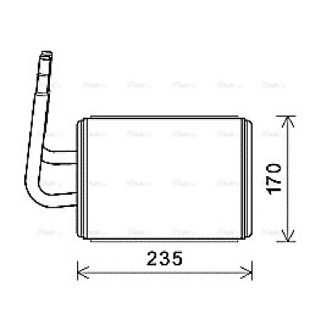 Radiator calorifer caldura MAZDA 6 CX-7 2.0D/2.3 06.02-12.14 AVA COOLING MZA6268 AVA