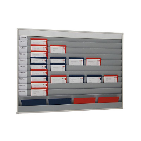Panouri service pentru comanda Tablica zlecen ilosc rzedow: 10 system: 5S Kanban utrzymanie ruchu wymiary: 900 / 1580 mm EICHNER E-9019-00115