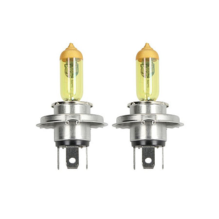 Bec, far principal Light bulb halogen 2pcs H4 Retro 12V max. 60W light colour yellow max. 2700K socket type P43T no road approval contains 2 cores M-TECH PTZRT4-DUO