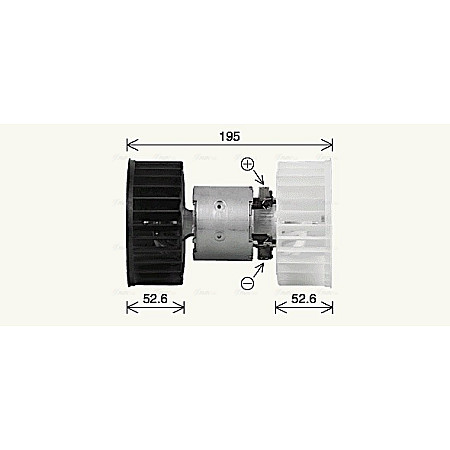 Electromotor, ventilatie interioara Suflanta de aer BMW 3 E30 Z1 Z3 E36 Z8 E52 1.6-4.9 09.82-12.03 AVA COOLING BW8610 AVA