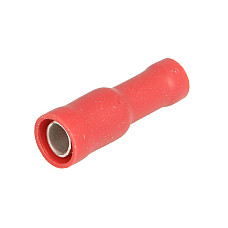 Conector electric Opak. 100 szt. Tuleja izolowana okragla wtyk zenski czerwony 4 mm DRESSELHAUS 4611/776/51 119471