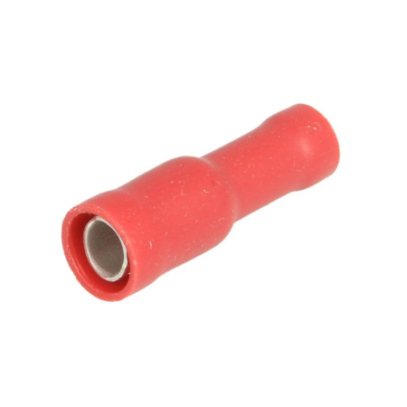 Conector electric Opak. 100 szt. Tuleja izolowana okragla wtyk zenski czerwony 4 mm DRESSELHAUS 4611/776/51 119471