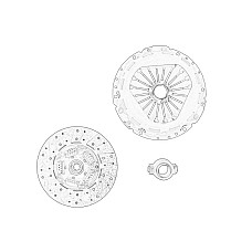 Set ambreiaj Clutch kit IVECO DAILY IVECO DAILY III DAILY IV DAILY V 09.04-02.14 OE IVECO 42582492