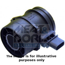 Senzor debit aer Air flowmeter 4 pin module MERCEDES VIANO W639 VITO W639 VITO / MIXTO W639 BMW 1 E81 1 E82 1 E87 1 E88 3 E90 3 E91 3 E92 3 E93 7 E65 E66 2.0D-4.4D 10.02- MEAT &amp; DORIA MD86223E
