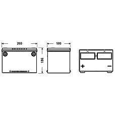 Acumulator Pornire Acumulator EXIDE 12V 70Ah/740A EN EXCELL L+ sae 260x180x186 B7 pornire EXIDE EB708