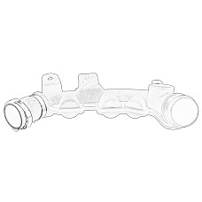 Furtun ear supraalimentare intercooler DS DS 3 DS 4 DS 5 CITROEN C4 C4 GRAND PICASSO I C4 GRAND PICASSO II C4 I C4 II C4 PICASSO I C4 PICASSO II C4 SPACETOURER C5 III DS3 1.6/1.6H 02.06- OE PEUGEOT 1440J1