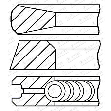 Set segmenti piston de piston RVI MAGNUM MACKE.TECHA/46-MIDR06.24.65C/42 09.96- GOETZE 08-429600-10
