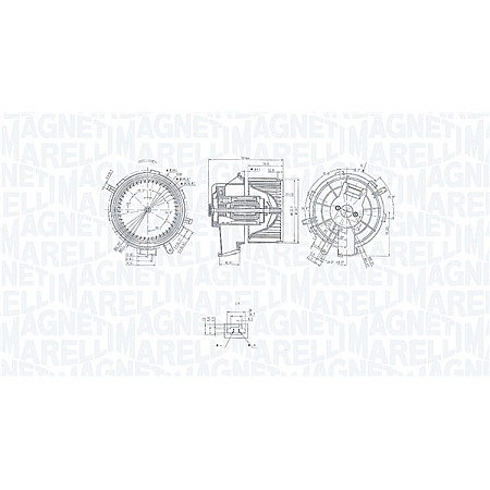 Ventilator, habitaclu Suflanta de aer CITROEN JUMPER II FIAT DUCATO PEUGEOT BOXER 2.0D-3.0D 04.06- MAGNETI MARELLI 069412236010