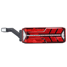 Stop spate Rear lamp L ECOLED III LED 24V with indicator with fog light reversing light with stop light parking light triangular reflector with extension arm lamp dynamic indicator connector: 4x 2PIN/ ASPOCK A25-4123-031