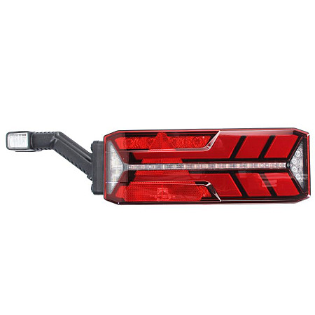 Stop spate Rear lamp L ECOLED III LED 24V with indicator with fog light reversing light with stop light parking light triangular reflector with extension arm lamp dynamic indicator connector: 4x 2PIN/ ASPOCK A25-4123-031