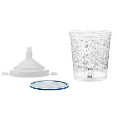 Amestecarea si depozitarea vopselelor Mug kit RPS for mixing paints 60pcs 600ml filtration size: 125m proportions: 10:1 2:1 3:1 3:3 4:1 5:1 5:3 6:1 7:1 8:1 SATA SATA 1010438