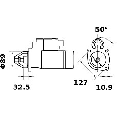 Electromotor 12V 32kW BASAK 2000 BOBCAT TL FARMTRAC 600 7000 LANDINI 5 70 GLOBALFARM POWERFARM VISION MANITOU MLT MASSEY FERGUSON 5000 6000 1104C-44T-66CTA12V 01.00- LETRIKA MS 289