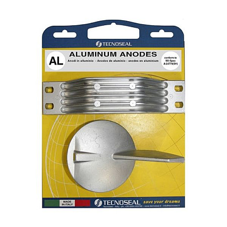 Kit anodic Anode set aluminium intended use: drinking water/salt water YAMAHA 150-200HP TECNOSEAL TENKITYAMAHA150-200-AL