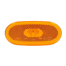 Lampa gabarit Outline marker lights L/R orange height 467mm width 1063mm depth 509mm embossed oval with reflector HOR 59 without bulb socket MERCEDES SPRINTER 35-T B906 06.06- TRUCKLIGHT SM-UN073-WS