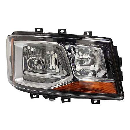 Farul departe R H7 H7 manual insert colour chromium plated indicator orange fits SCANIA LPGRS 0617 GIANT 131 SC06310MR