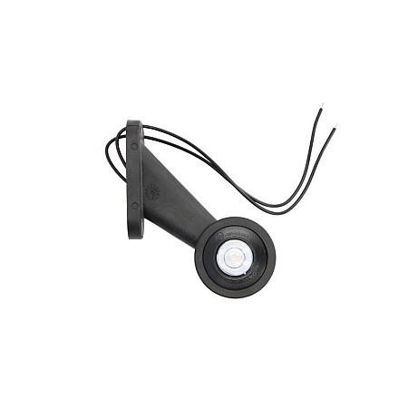 Lampa gabarit lampa de pozitie a fost condus in unghi drept la bratul drept si alb scurt-24V czerwona12 WAS 140P W21.7