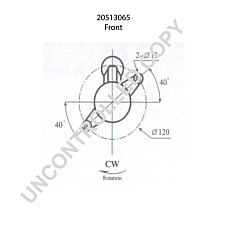 Electromotor 12V 2kW PRESTOLITE ELECTRIC PE 20513065