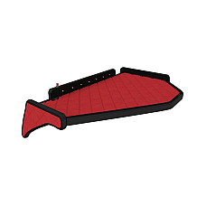 Raft interior cabina ofer Raftul cabinei fara gaura in covor mijloc Panou LED lumina alba cabina culoare: rosu serie: ELEGANCE VOLVO F-CORE F-CORE FT07 RED
