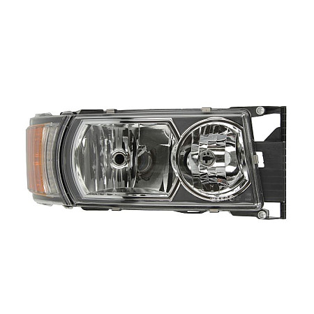 Far Headlamp R H1/H7 electric with motor with indicator with daytime running light insert colour: neagra indicator colour: orange SCANIA PGRT 01.03- GIANT 131-SC01316AR