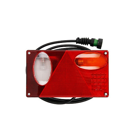 Stop spate ASPOCK MultiPoint drepturile lampa cu LED-uri oprire si pozitia 24V 8-poli cu un triunghi reflectoare si cablu de 18 m ASPOCK A34-5802-007