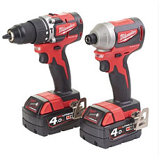 Set scula electrica Kit scule electrice 2 buc SET:5 buc pe baterii: Burghiu-urubelnia Cheie de impact cu aer baterie inclusa: incarcator inclus: numar de baterii: 2 buc MILWAUKEE 4933464536