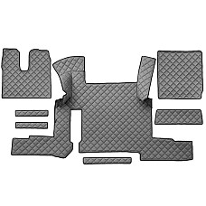 Covor compartiment picioare F-CORE doua sertare pe intregul etaj cantitate in set 7 szt. material - piele matlasata eko culoare - gri transmisie automata MAN TGX I TGX II 01.19- F-CORE F-CORE FL49 GRAY