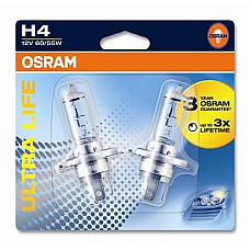 Bec incandescent Bec ambalaj blister 2buc H4 12V 60/55W P43T Ultra Life OSRAM OSR64193 ULT-02B