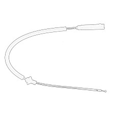 Cablu deschidere capota Engine hood cable /740mm from lever AUDI A3 1.2-3.2 05.03-05.13 OE VW 8P0 823 535C