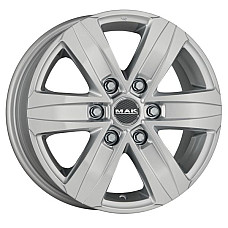 Janta aliaj PKW Verificati kit-ul de montare al jantei 65x16 6x125 CH 741 ET: 50 Janta aluminiu  IVECO DAILY III DAILY IV DAILY V DAILY VI 11.01- MAK Stone6 W Argintiu MAK F65606SSI50QZ