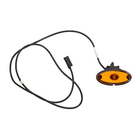 Lampa gabarit Outline marker lights L/R FLATPOINT II orange LED height 46mm width 102mm depth 13mm hang hose length 1500 with hanger 24V connector: CLICK-IN FLATPOINT II ASPOCK A31-2364-337