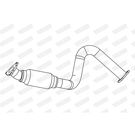 Racord evacuare Teava de esapament Fata/Mijloc x740mm OPEL MOKKA / MOKKA X 1.4/1.4LPG 06.12- WALKER WALK10886