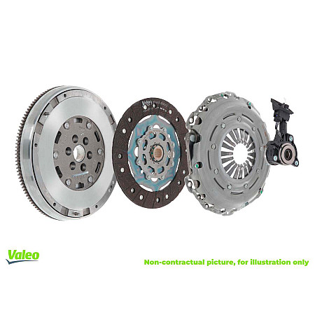 Set ambreiaj Set de ambreiaj cu rulment si volant cu masa dubla 235mm ALFA ROMEO 147 1.9D 04.01-03.10 VALEO VAL837399