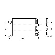 Condensator, climatizare Condensator A/C 570x480x20 IVECO EUROCARGO I-III EUROTRAKKER 01.91-09.15 HIGHWAY 40021001HW
