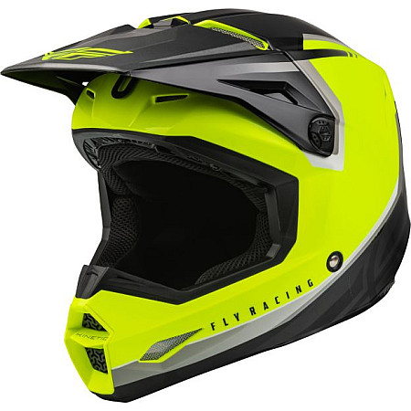 Cati de protecie pentru off-road Helmet cross/enduro FLY RACING KINETIC VISION ECE colour neagra/fluorescent/yellow size 2XL unisex FLY FLY E73-86512X