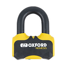 Protectie impotriva furtului Blocare disc frana cu alarma OXFORD NEMESIS culoare galben mandrin 16mm LK471