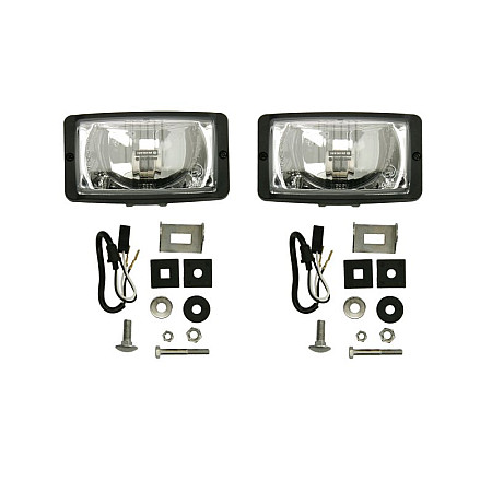 Far Universal headlamp L/R long-range H3 width 139mm height 798mm transparent plastic neagra no bulbs blister 2 pcs WESEM HM2.20073.01