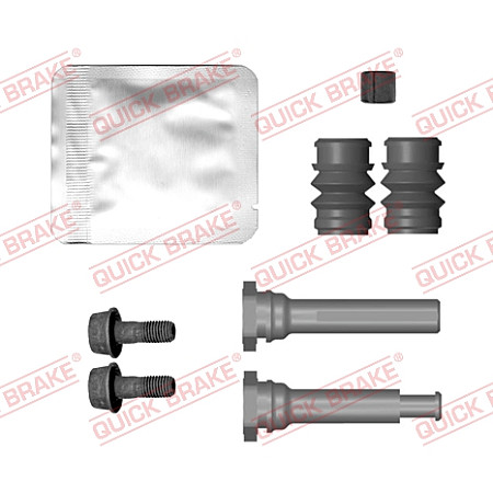 Set bucsi de ghidaj, etrier frana Brake caliper repair kit rear L/R in the set: bolts guide housing plug SUZUKI BALENO SWIFT V 1.0-1.4H 02.16- QUICK BRAKE QB113-0047X
