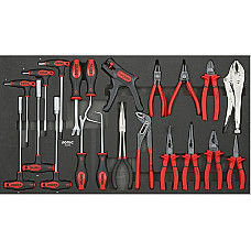 Unelte (inserturi) pentru carucioare Introduceti tava cu instrumente pentru carucior setul de instrumente 23 szt. dimensiune cartus: 750x435 mm SONIC 602308