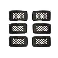 Grila radiator Arcul de gaz grilaj frontal set gri/negru JEEP CHEROKEE 2.0D-3.2 11.13- 01.18- BLIC 6502-07-3208993P