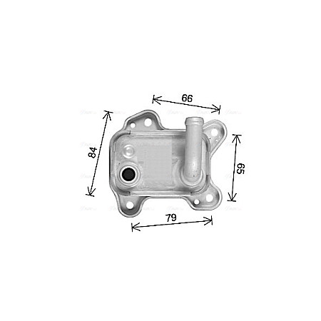 Radiator ulei, ulei motor Oil radiator OPEL MERIVA A 1.7D 09.03-05.10 AVA COOLING OL3715 AVA