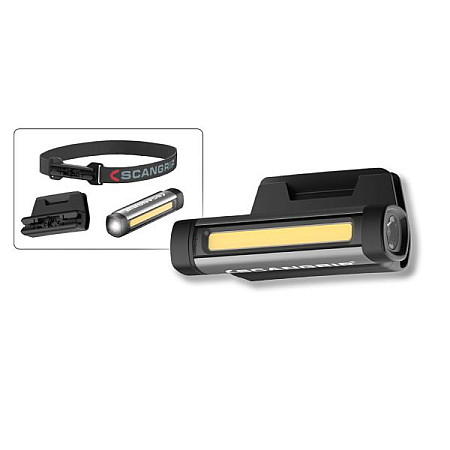 Lanterne portabile Portable workshop lamp front led wireless FLEX WEAR light source type COB LED light beam 150lm SCANGRIP SG03.5811