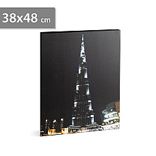 FAMILY POUND - Tablou cu LED - "Burj Kalifa", 2 x AA, 38 x 48 cm