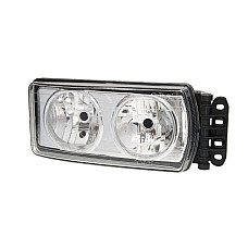 Far dreapta (H7/W5W, electric, cu motor, insert culoare: chromium-plated) compat.: IVECO STRALIS I, TRAKKER I 11.04-