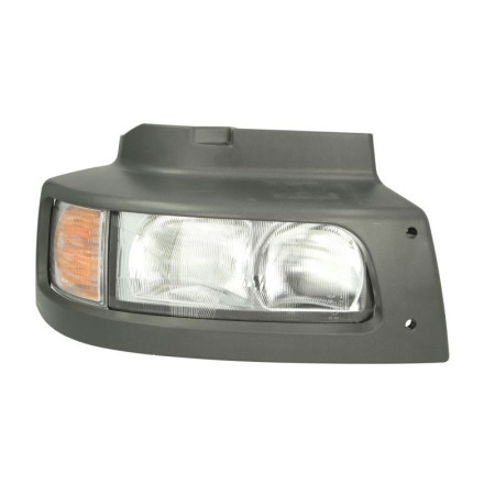 Far dreapta (H1/P21W/W5W, manual, cu motor, cu indicator, insert culoare: silver, culoare indicator: portocaliu) compat.: RVI MI